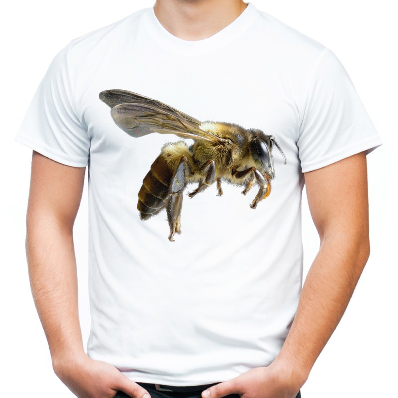 koszulka z pszczołą na prezent dla pszczelarza owadem t-shirt z nadrukiem motywem pszczoły