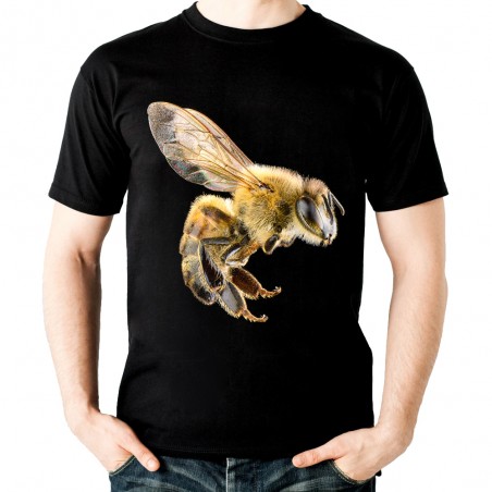 koszulka z pszczołą nadrukiem motywem pszczoły na prezent dla pszczelarza