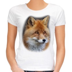 koszulka z lisem damska z nadrukiem motywem lisa na prezent dla żony dziewczyny
