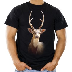 koszulka z jeleniem męska na prezent dla leśnika miłośnika zwierząt jeleń