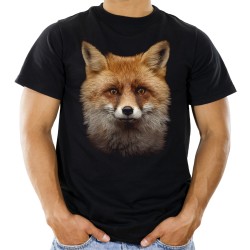koszulka z lisem rudym męska dla leśnika miłośnika zwierząt leśnych na prezent dla rudego t-shirt