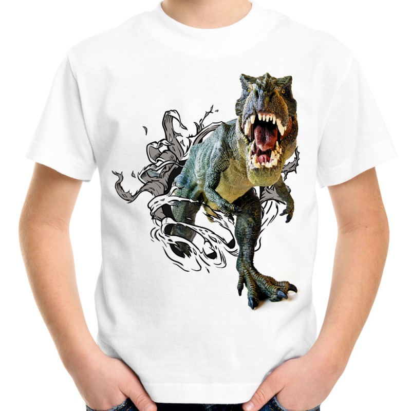 koszulka z dinozaurem 3d t-rex dziecięca dinozaur