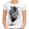 koszulka z tygrysem białym bengalskim z dzikim kotem dla miłośnika zwierząt egzotycznych z nadrukiem motywem tygrysa