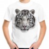 koszulka z głową białego tygrysa dzikiego kota z nadrukiem motywem tygrysa dla miłośnika zwierząt egzotycznych t-shirt