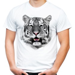 koszulka z głową tygrysa dzikim kotem