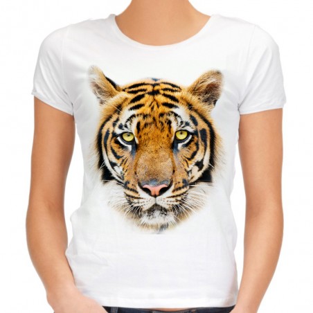 Koszulka z głową tygrysa damska