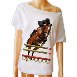 Bluzka z koniem wyścigowym tunika z koniem wyścigowym