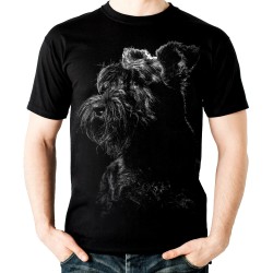 Koszulka z psem sznaucer olbrzym dziecięca brodacz monachijski na prezent t-shirt ze sznaucerem olbrzymem