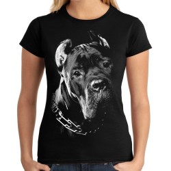 Koszulka z psem Mastif Cane Corso damska z nadrukiem motywem grafiką pies t-shirt