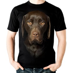 Koszulka z Labradorem czekoladowym psem dziecięca Labrador retriever pies rasy czekoladowy