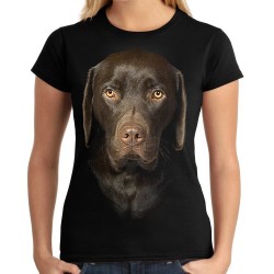 Koszulka z Labradorem czekoladowym psem dziecięca Labrador retriever czekoladowy
