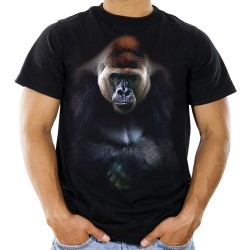 Koszulka z gorylem king kong goryl męska z nadrukiem motywem grafiką goryla dla twardziela na prezent t-shirt