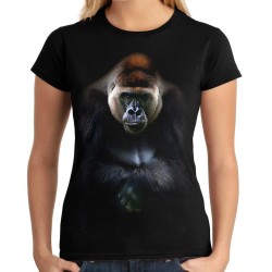 Koszulka z gorylem king kong goryl damska z nadrukiem motywem grafiką goryla dla twardziela na prezent t-shirt