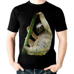 Koszulka z leniwcem dziecięca leniwiec z nadrukiem motywem grafiką leniwca t-shirt
