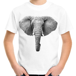 Koszulka z głową słonia słoń dziecięca ze słoniem z nadrukiem motywem grafiką słonia