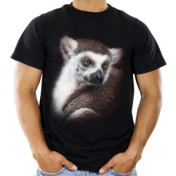 Koszulka z lemurem męska z nadrukiem motywem grafiką lemura t-shirt lemur