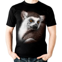 Koszulka z lemurem dziecięca z nadrukiem grafiką motywem lemura lemur t-shirt