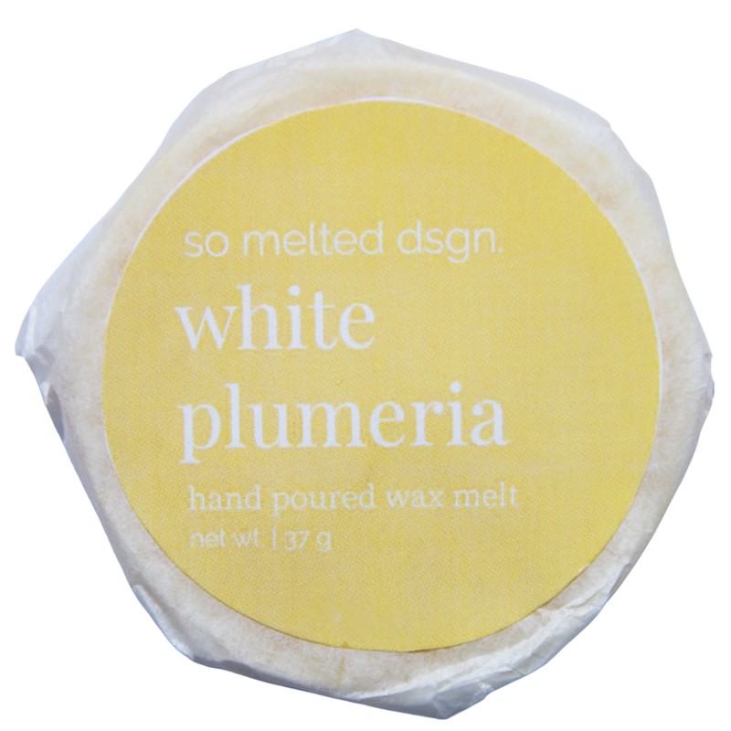 wosk zapachowy sojowy white plumeria kwiat Lei świeży pudrowy naturalny wegański
