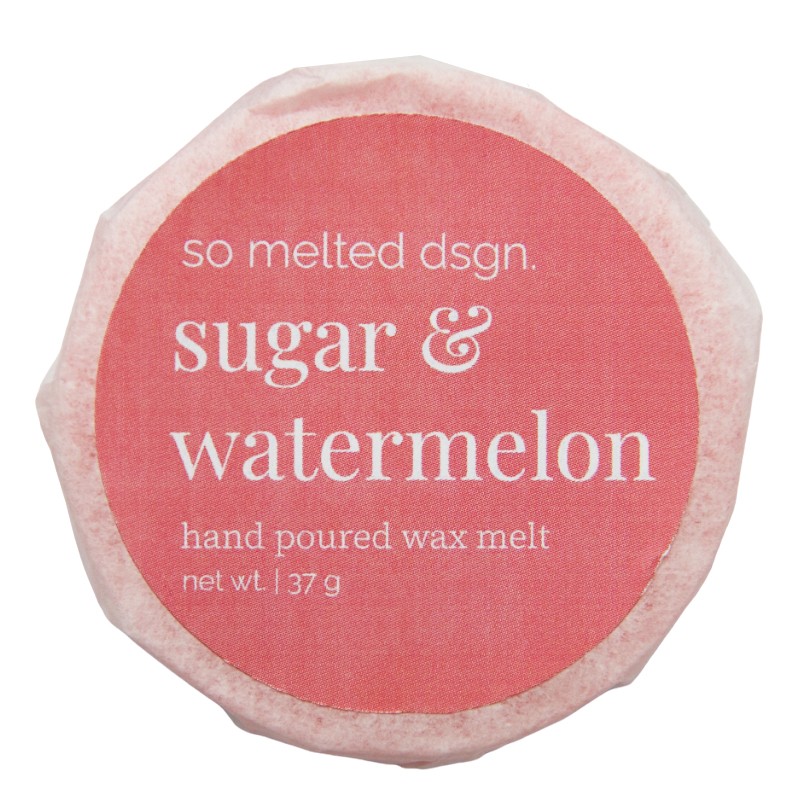 woski zapachowe wosk sojowy watermelon sugar słodki arbuz okrągły naturalny wegański