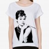 Bluzka z Audrey Hepburn damska z grafiką nadrukiem motywem dla kobiety żony mamy dziewczyny na prezent