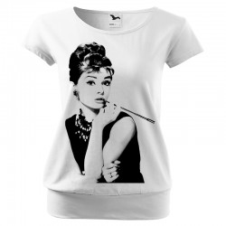Bluzka z Audrey Hepburn damska luźna dla kobiety żony mamy dziewczyny na preznet