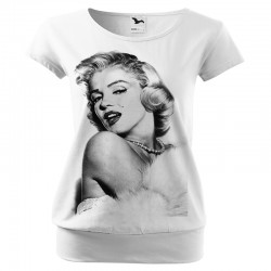 Bluzka z Marilyn Monroe damska luźna z grafiką motywem nadrukiem na prezent dla kobiety żony mamy dziewczyny babci