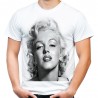 Koszulka z Marilyn Monroe męska z nadrukiem motywem grafiką na prezent dla taty faceta chłopaka męża t-shirt