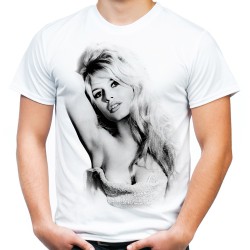 koszulka z Brigitte Bardot męska z nadrukiem grafiką motywem na prezent dla chłopaka faceta męża t-shirt
