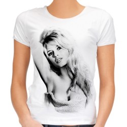 koszulka z Brigitte Bardot męska z nadrukiem grafiką motywem na prezent dla dziewczyny żony mamy babci t-shirt