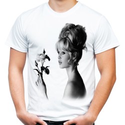 koszulka z Brigitte Bardot męska z nadrukiem grafiką motywem na prezent dla chłopaka faceta męża t-shirt