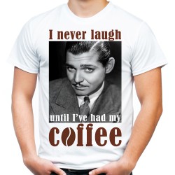 Koszulka Clark Gable Coffe męska na prezent dla kawosza miłośnika kawy chłopaka faceta taty mężczyzny t-shirt