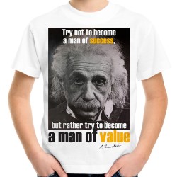 Koszulka Albert Einstein Value z Albertem Einsteinem z nadrukiem grafiką motywem na prezent dla dziecka t-shirt