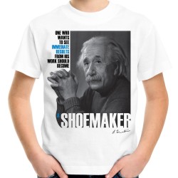 Koszulka Albert Einstein Shoemaker z Albertem Einsteinem z nadrukiem grafiką motywem na prezent dla dziecka t-shirt