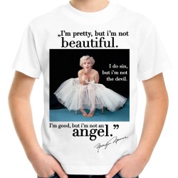 Koszulka z Marilyn Monroe Angel dziecięca t-shirt z nadrukiem motywem grafiką na prezent