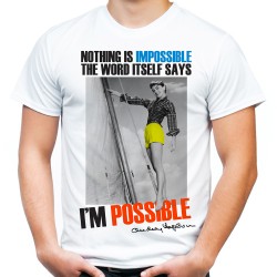 Koszulka z Audrey Hepburn Possible męska t-shirt z nadrukiem grafiką motywem dla dziewczyny żony kobiety mamy na prezent