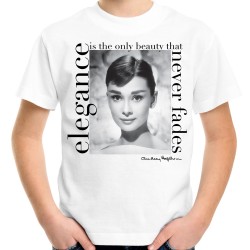 Koszulka z Audrey Hepburn dziecięca Elegance  t-shirt z nadrukiem motywem grafiką na prezent dla mamy dziewczyny żony kobiety