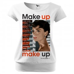 Bluzka z Audrey Hepburn Make Up damska luźna dla kobiety żony mamy dziewczyny na preznet
