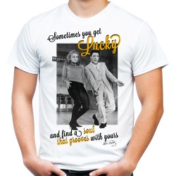 Koszulka z Elvis Presley Lucky z nadrukiem motywem grafiką elvisa elvisem na prezent dla chłopaka faceta męża taty t-shirt