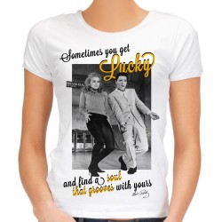 Koszulka z Elvis Presley Lucky z nadrukiem motywem grafiką elvisa elvisem na prezent dla dziewczyny mamy babci damska t-shirt