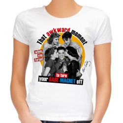 Koszulka z Elvis Presley Magnet z nadrukiem motywem grafiką elvisa elvisem na prezent dla dziewczyny mamy babci damska t-shirt