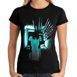 Koszulka ze Zjawą Azjatycki Horror damska na prezent dla fana miłośnika azjatyckich horrorów mroczny t-shirt