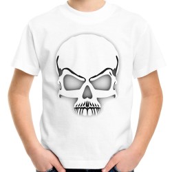 Koszulka z czaszką 3d dziecięca z nadrukiem motywem grafiką czaszki -t-shirt