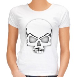 Koszulka z czaszką 3d damska z nadrukiem motywem grafiką czaszki -t-shirt