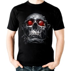 Koszulka z czaszką terminatorem dziecięca z nadrukiem motywem grafiką czaszki terminatora t-shirt