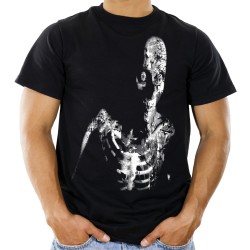 Koszulka z Zombie horror mroczna męska resident evil dla miłośnika horrorów filmów grozy na prezent t-shirt