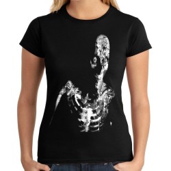 Koszulka z Zombie horror mroczna damska resident evil dla miłośnika horrorów filmów grozy na prezent t-shirt
