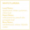White Plumeria wosk zapachowy dysk
