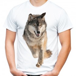 Koszulka z wilkiem t-shirt wilk z nadrukiem motywem wilka