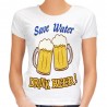 Koszulka save water drink beer dla piwosza damska kocham piwo i love beer t-shirt
