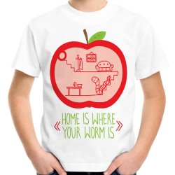 Koszulka dla domatora z robakiem dziecięca